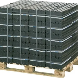 REKORD Braunkohle Briketts auf Palette 40x25kg Bündel, 1000kg Palette / Gluthalter / Nachtbriketts, inklusive EUR-Palette