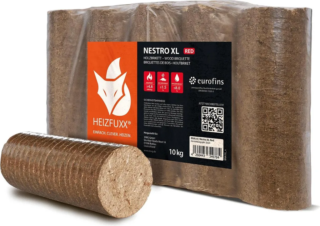 Heizfuxx Nestro XL Red 10kg x 96 Gebinde 960kg Palette – Bild 4