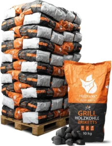 Heizfuxx Grillbriketts 10kg x 60 Sack 600kg Palette